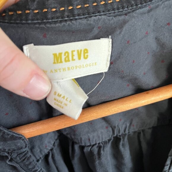 MAEVE by anthropology size small, black long sleeve dress - Picture 6 of 11